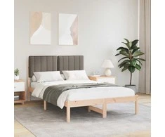 Lova Lovo rėmas su apmuštu galvūgaliu Taupe 120 x 190 cm