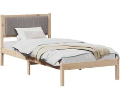 Lova Lovo rėmas su apmuštu galvūgaliu Taupe 90 x 200 cm