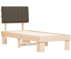 Lova Lovo rėmas su apmuštu galvūgaliu Taupe 80 x 200 cm