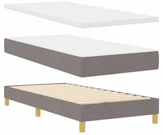 Kiemas lova su čiužiniu Tortora 200 x 80 cm audinys