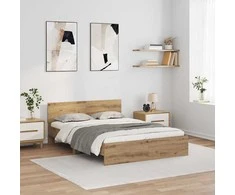 Lova Lovos rėmas Amatininkų ąžuolas 120 x 190 cm Apdirbta mediena