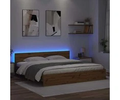 Lova Lovos rėmas Amatininkų ąžuolas 200 x 200 cm Apdirbta mediena