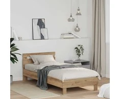 Lova Lovos rėmas Amatininkų ąžuolas 75 x 190 cm Apdirbta mediena