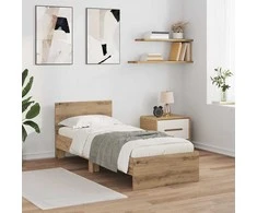 Lova Lovos rėmas Amatininkų ąžuolas 75 x 190 cm Apdirbta mediena