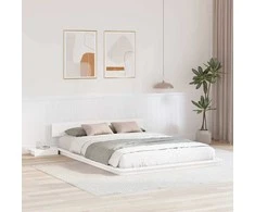 Lova Lovos rėmas Balta 150 x 200 cm Medis