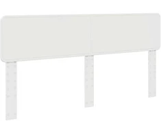 Lova Lovos rėmas Balta 200 x 200 cm Kietos pušies mediena