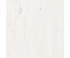 Lova Lovos rėmas Balta 200 x 200 cm Pušies medienos masyvas