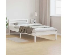 Lova Lovos rėmas Balta 225,5 x 85,5 x 69,5 cm Kietas pušies medis
