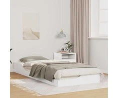 Lova Lovos rėmas Balta 80 x 220 cm Kietos pušies mediena
