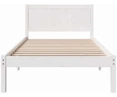 Lova Lovos rėmas Balta 90 x 190 cm Pušies medienos masyvas