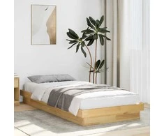 Lova lovos rėmas be čiužinio 100x200 cm ąžuolo masyvo