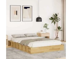 Lova Lovos rėmas be čiužinio 120x190 cm ąžuolo masyvo