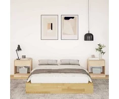 Lova Lovos rėmas be čiužinio 120x190 cm ąžuolo masyvo