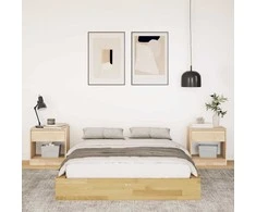 Lova Lovos rėmas be čiužinio 120x200 cm ąžuolo masyvo