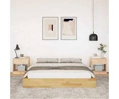 Lova Lovos rėmas be čiužinio 140x200 cm ąžuolo masyvo