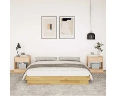 Lova Lovos rėmas be čiužinio 150x200 cm ąžuolo masyvo