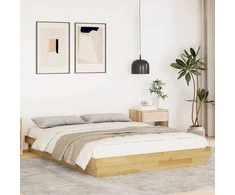 Lova Lovos rėmas be čiužinio 150x200 cm ąžuolo masyvo