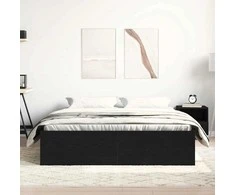 Lova Lovos rėmas be čiužinio, 150x200 cm, apdirbta mediena