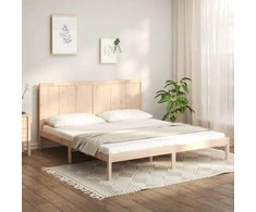 Lova Lovos rėmas be čiužinio, 200x200cm, pušies medienos masyvas