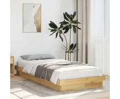 Lova lovos rėmas be čiužinio 75x190 cm ąžuolo masyvo