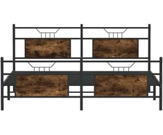Lova Lovos rėmas be čiužinio, dūminio ąžuolo, 160x200cm, metalas