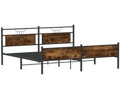 Lova Lovos rėmas be čiužinio, dūminio ąžuolo, 160x200cm, metalas