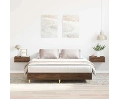 Lova Lovos rėmas be čiužinio, dūminis, 140x200cm, apdirbta mediena