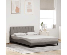 Lovos rėmas be čiužinio, Hanko, taupe spalvos, 140x190cm, audinys