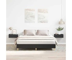 Lova Lovos rėmas be čiužinio, juodos, 150x200cm, apdirbta mediena