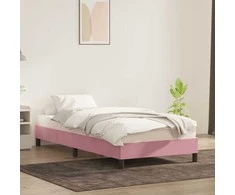 Lova Lovos rėmas be čiužinio Rožinis 100x210 cm aksomas