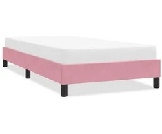 Lova Lovos rėmas be čiužinio Rožinis 100x210 cm aksomas
