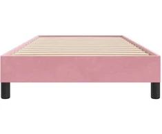 Lova Lovos rėmas be čiužinio Rožinis 90x210 cm aksomas