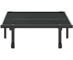 Lovos rėmas be čiužinio Sulankstomas juodas 90x190 cm Plienas