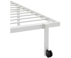 Lova Lovos rėmas be čiužinio Sulankstomas baltas 75x190 cm Plienas