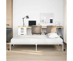 Lova Lovos rėmas be čiužinio Sulankstomas baltas 107x203 cm Plienas