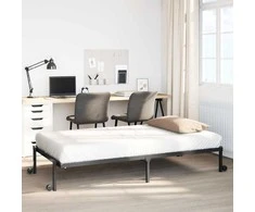 Lova Lovos rėmas be čiužinio Sulankstomas juodas 90x200 cm Plienas