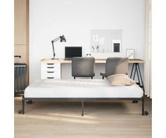 Lovos rėmas be čiužinio Sulankstomas juodas 90x190 cm Plienas