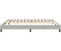 Lova Lovos rėmas be čiužinio Šviesiai pilkas 200x220 cm aksomas