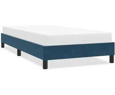 Lova Lovos rėmas be čiužinio Tamsiai mėlynas 90x220 cm aksomas