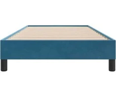 Lova Lovos rėmas be čiužinio Tamsiai mėlynas 100x220 cm aksomas
