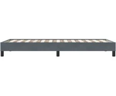 Lova Lovos rėmas be čiužinio Tamsiai pilka 90x220 cm aksomas