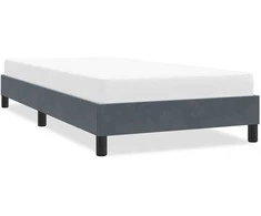 Lova Lovos rėmas be čiužinio Tamsiai pilka 80x210 cm aksomas