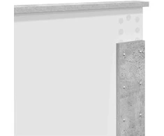 Lova Lovos rėmas Betoninė 140 x 190 cm Apdirbta mediena