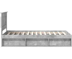 Lova Lovos rėmas Betoninė 90 x 200 cm Kietos pušies mediena