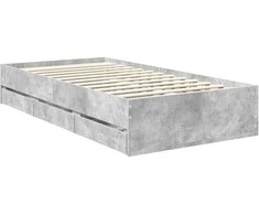 Lova Lovos rėmas Betono pilka 90 x 190 cm Inžinerinė mediena