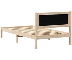 Lova Lovos rėmas Juoda 100 x 200 cm Kietos pušies mediena