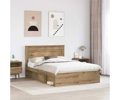 Lova Lovos rėmas Meistrų ąžuolas 140 x 190 cm Kietos pušies mediena
