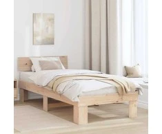 Lova Lovos rėmas Natūrali 100 x 200 cm Kietos pušies mediena