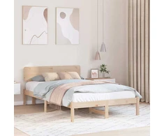 Lova Lovos rėmas Natūrali 120 x 190 cm Kietos pušies mediena