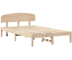 Lova Lovos rėmas Natūrali 120 x 200 cm Kietos pušies mediena